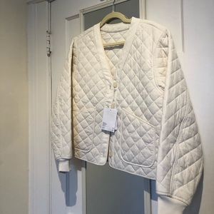 White quilted jacket - & other stories